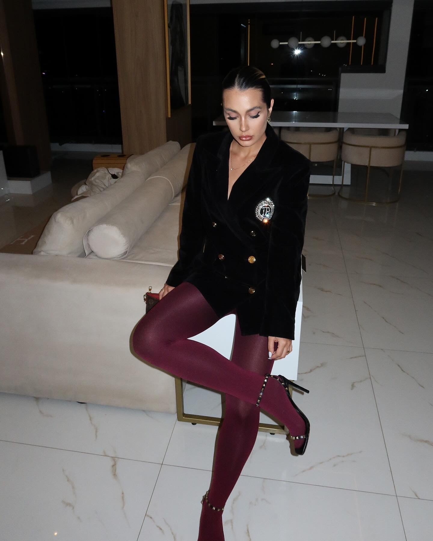 COLEÇÃO TRENDS | MEIA CALÇA VINHO